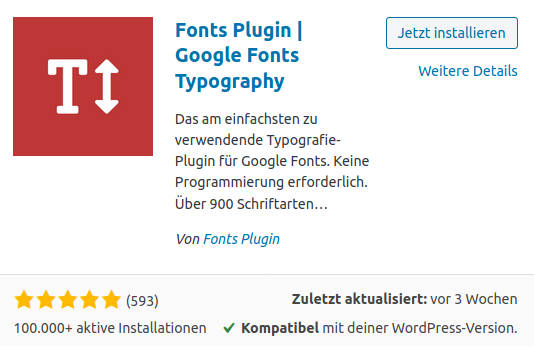 Fonts Plugin - WordPress